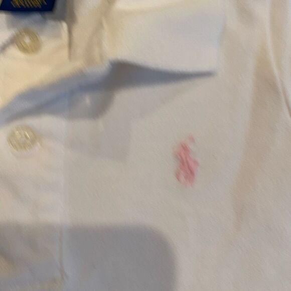 Polo Ralph Lauren Dress White Drop Waist Stretch Mesh Pleated Size 3T - Picture 3 of 9